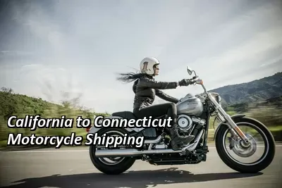 Rider on a silver cruiser motorcycle riding past green hills, California to Connecticut motorcycle shipping