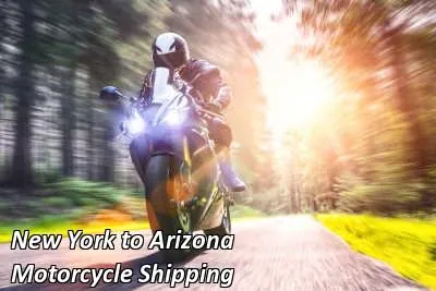 Rider on a dark cruiser motorcycle on an open road, New York to Arizona motorcycle shipping